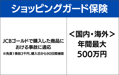 ショッピングカード保険（免責1事故3千円、海外国内利用、購入日から90日間補償）