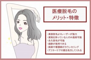 医療脱毛のメリット・特徴