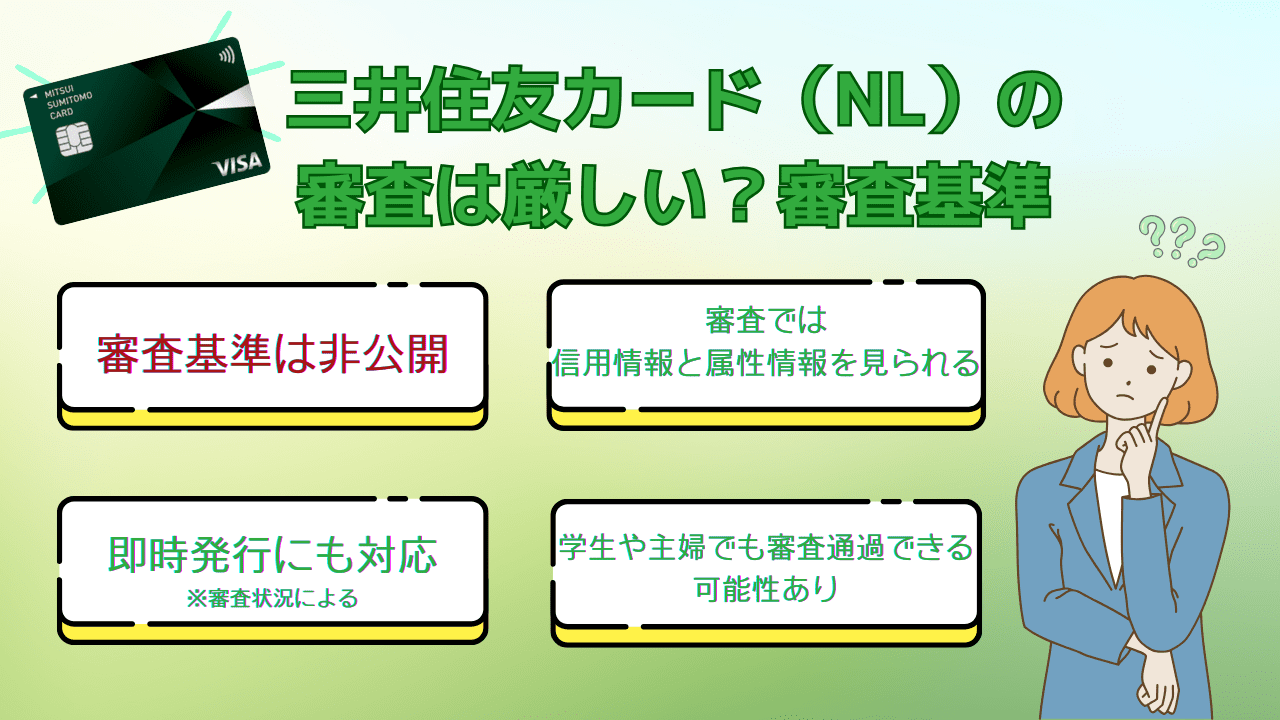 三井住友カード（NL）の審査落ちする人の特徴❗️審査難易度が厳しい理由と審査結果が来ない場合の対処法 | CHOOSENER＋